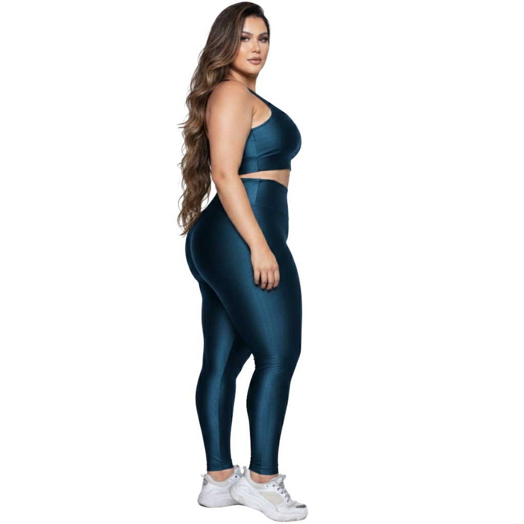 Imagem 2 do produto Conjunto Fitness Plus Size Top e Calça New Zig 3D Vekyo