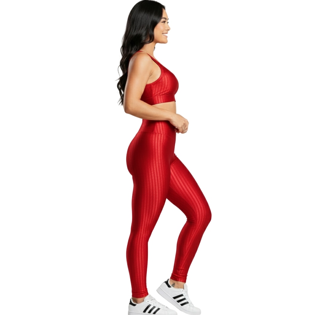 Imagem 2 do produto Conjunto Fitness Top e Calça New Zig 3D Vekyo