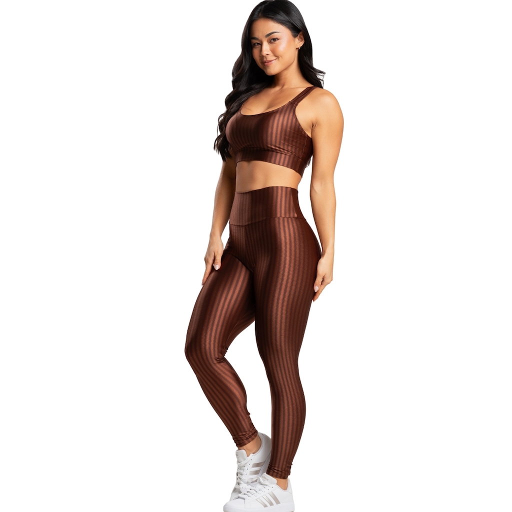 Imagem 2 do produto Conjunto Fitness Top e Calça New Zig 3D Vekyo
