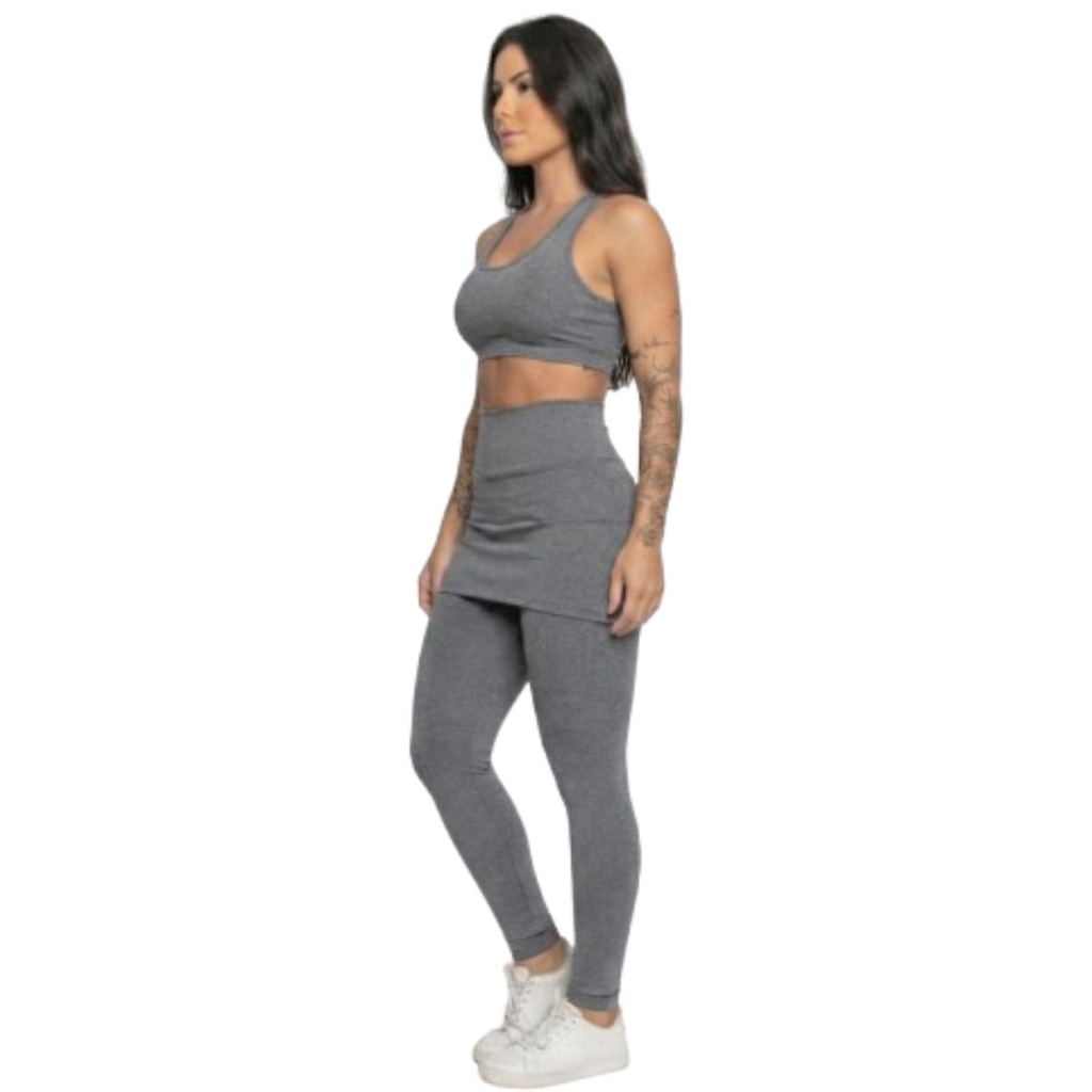 Imagem 2 do produto Calça Legging com Saia Vekyo