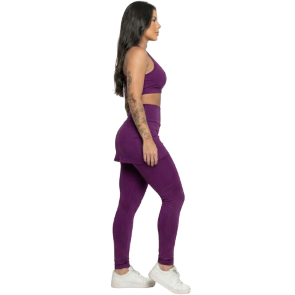 Imagem 2 do produto Calça Legging com Saia Vekyo