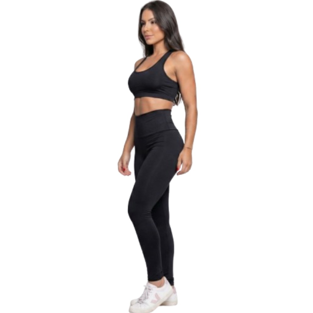 Imagem 2 do produto Calça Legging Vekyo cós Alto Lisa Feminina
