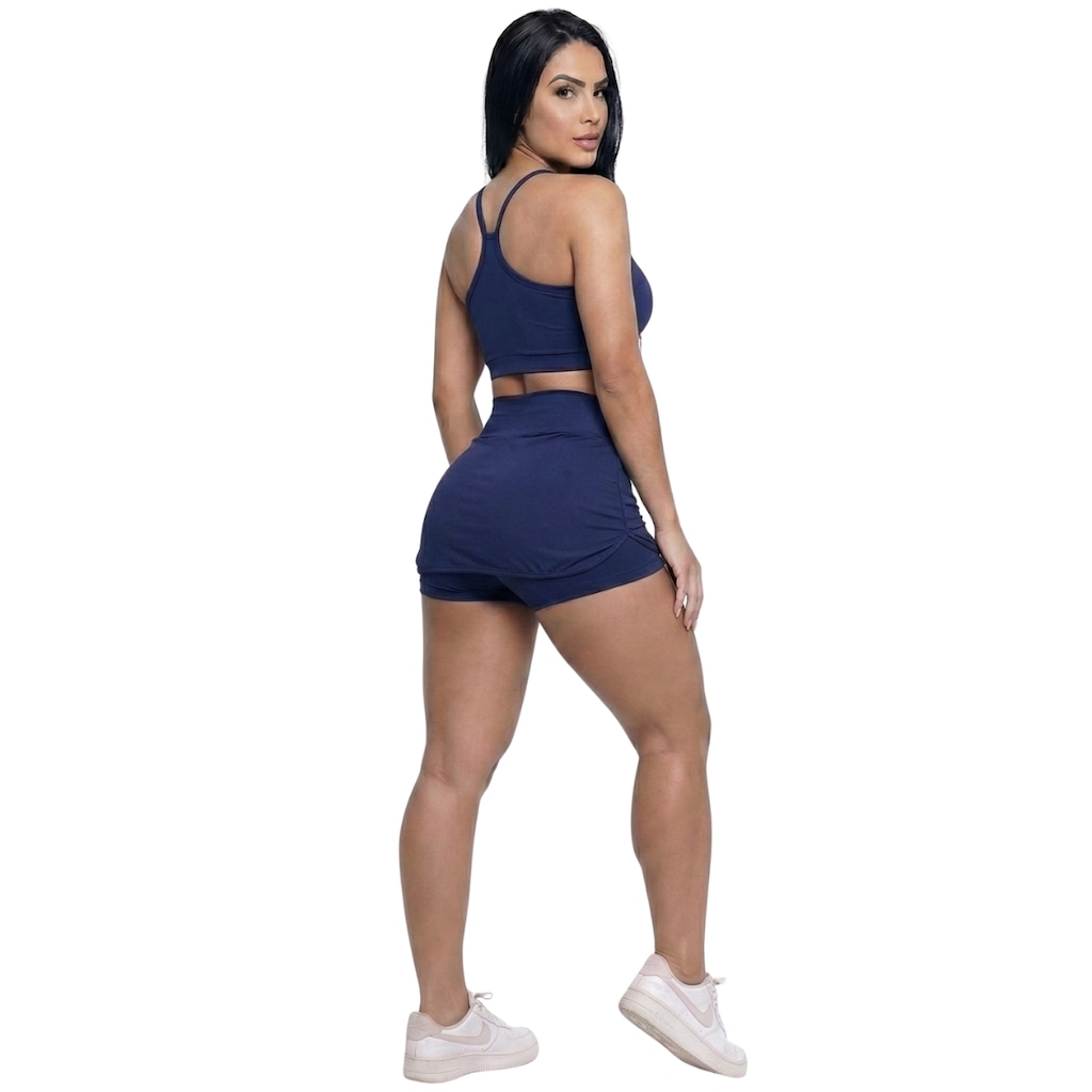 Imagem 3 do produto Conjunto Top Alça Fina e Short Saia Vekyo Feminino