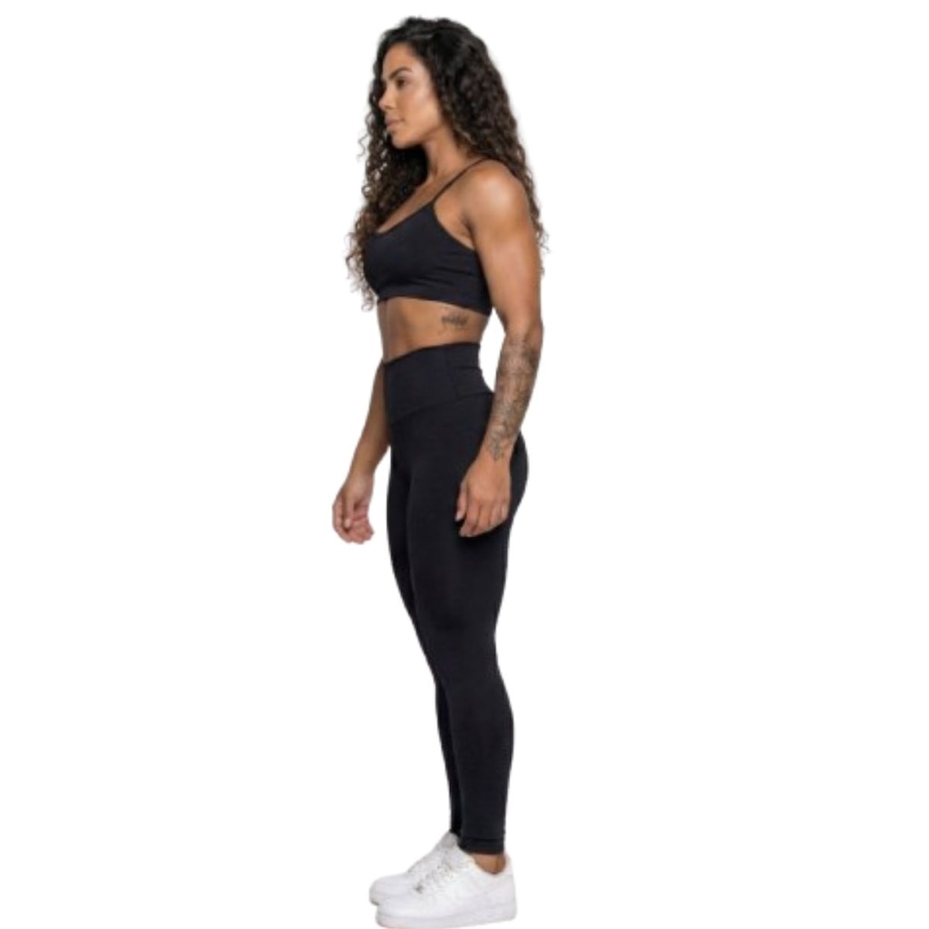 Imagem 2 do produto Conjunto Top Alça Fina e Calça Suplex Vekyo Feminino