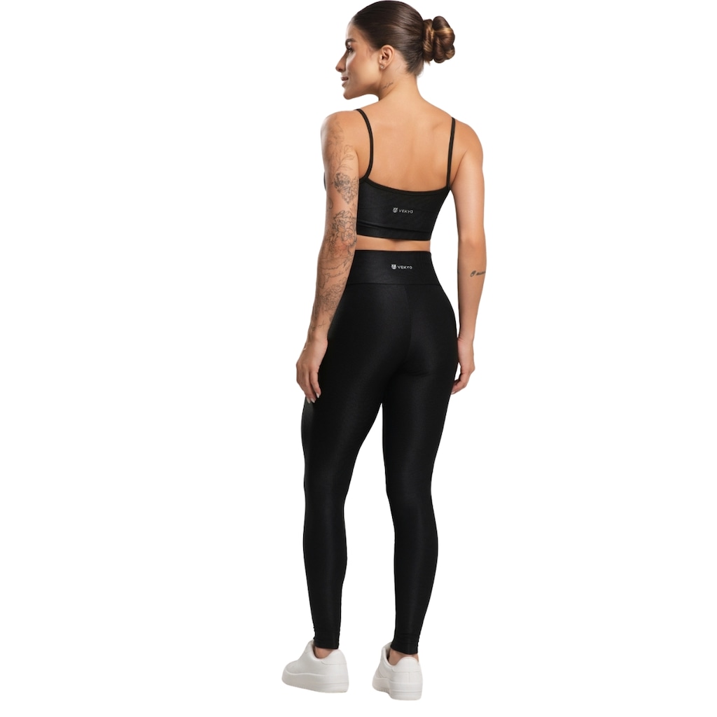 Imagem 3 do produto Conjunto Fitness Top e Calça Esmeralda Vekyo Feminino
