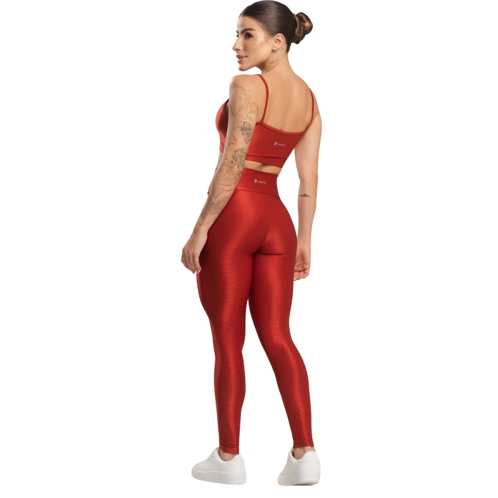 Imagem 3 do produto Conjunto Fitness Top e Calça Esmeralda Vekyo Feminino