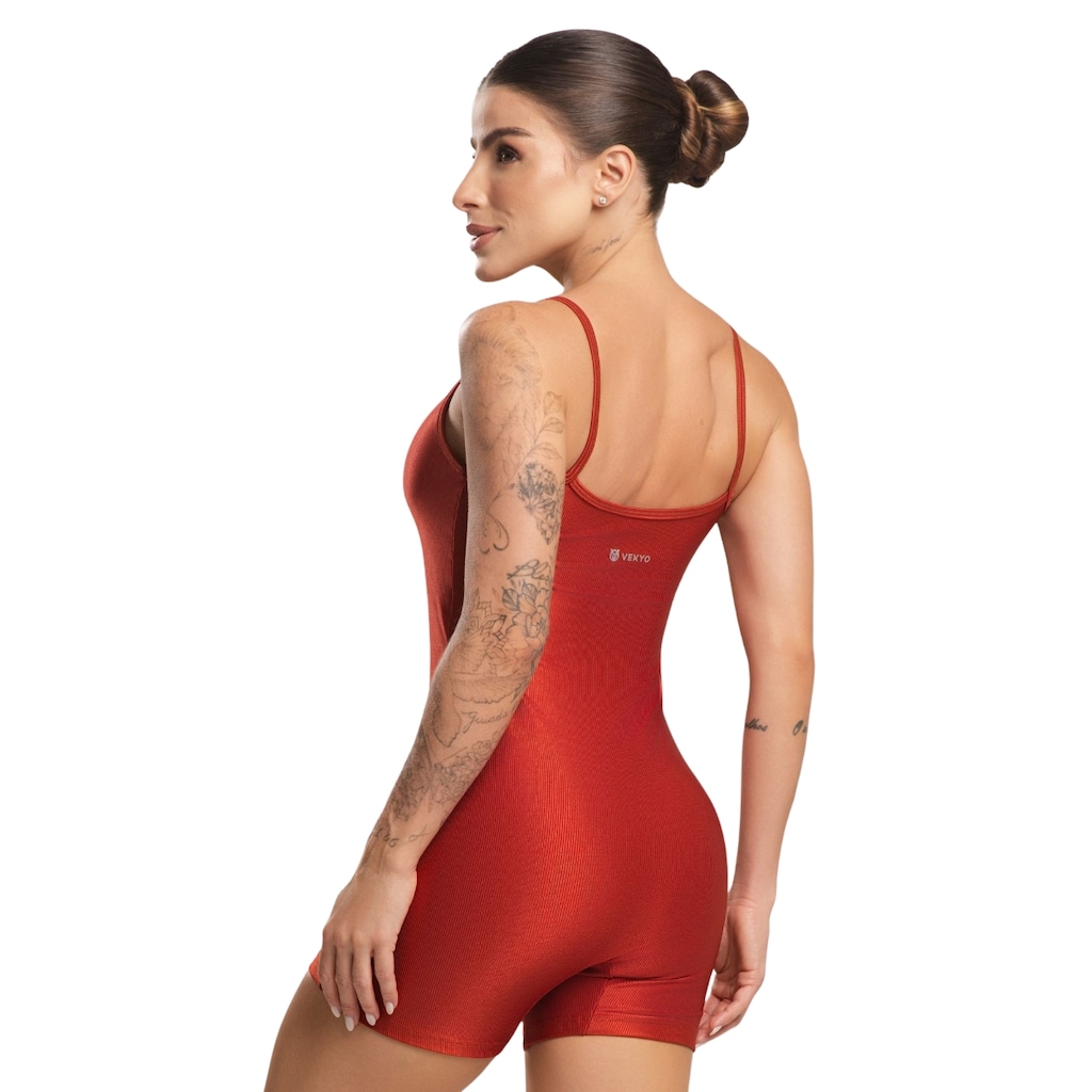 Imagem 2 do produto Macaquinho Fitness Blackout Veyko Feminino