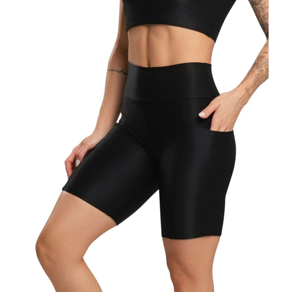 Imagem 2 do produto Bermuda Fitness Esmeralda Vekyo Feminina