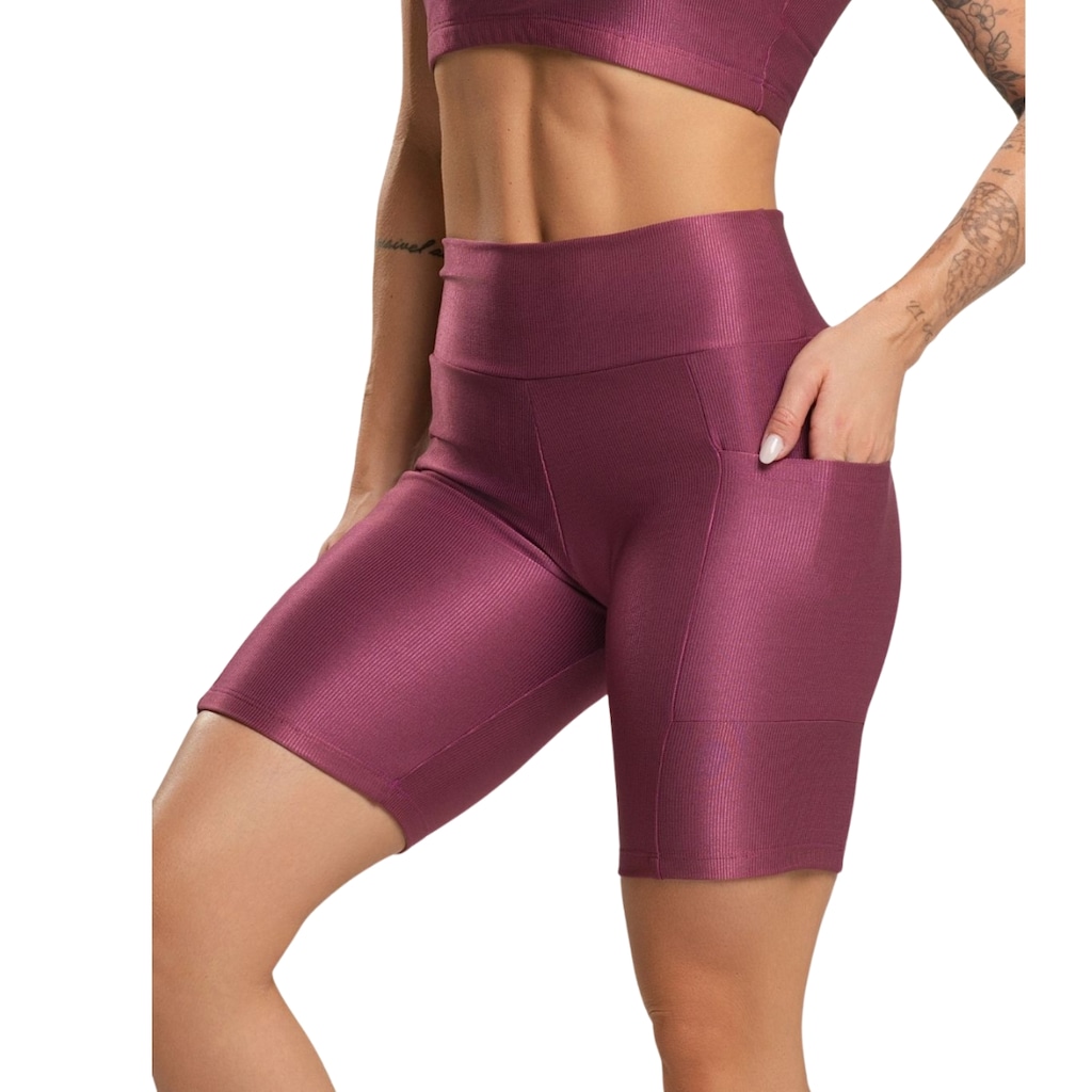 Imagem 2 do produto Bermuda Fitness Esmeralda Vekyo Feminina
