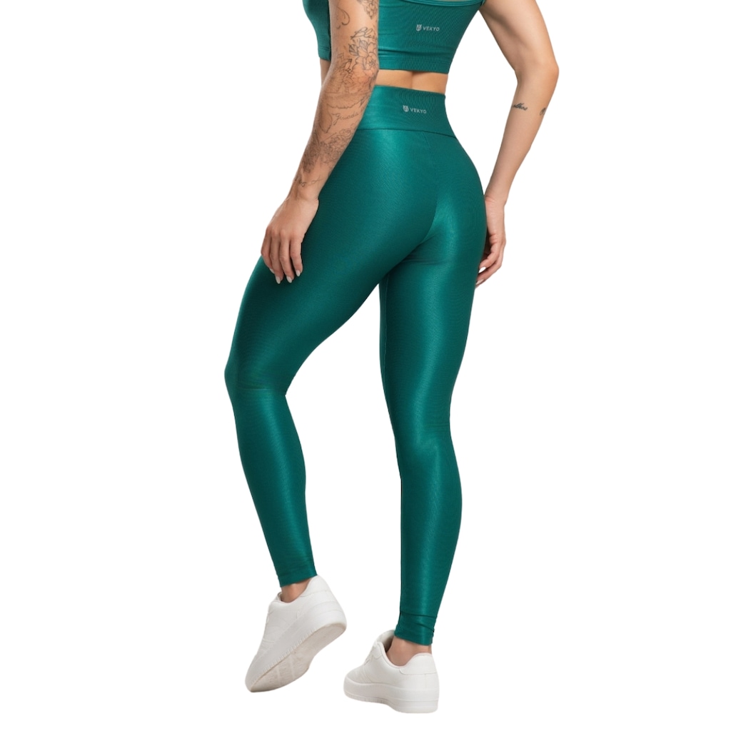 Imagem 3 do produto Calça Legging Vekyo Fitness Esmeralda Feminina