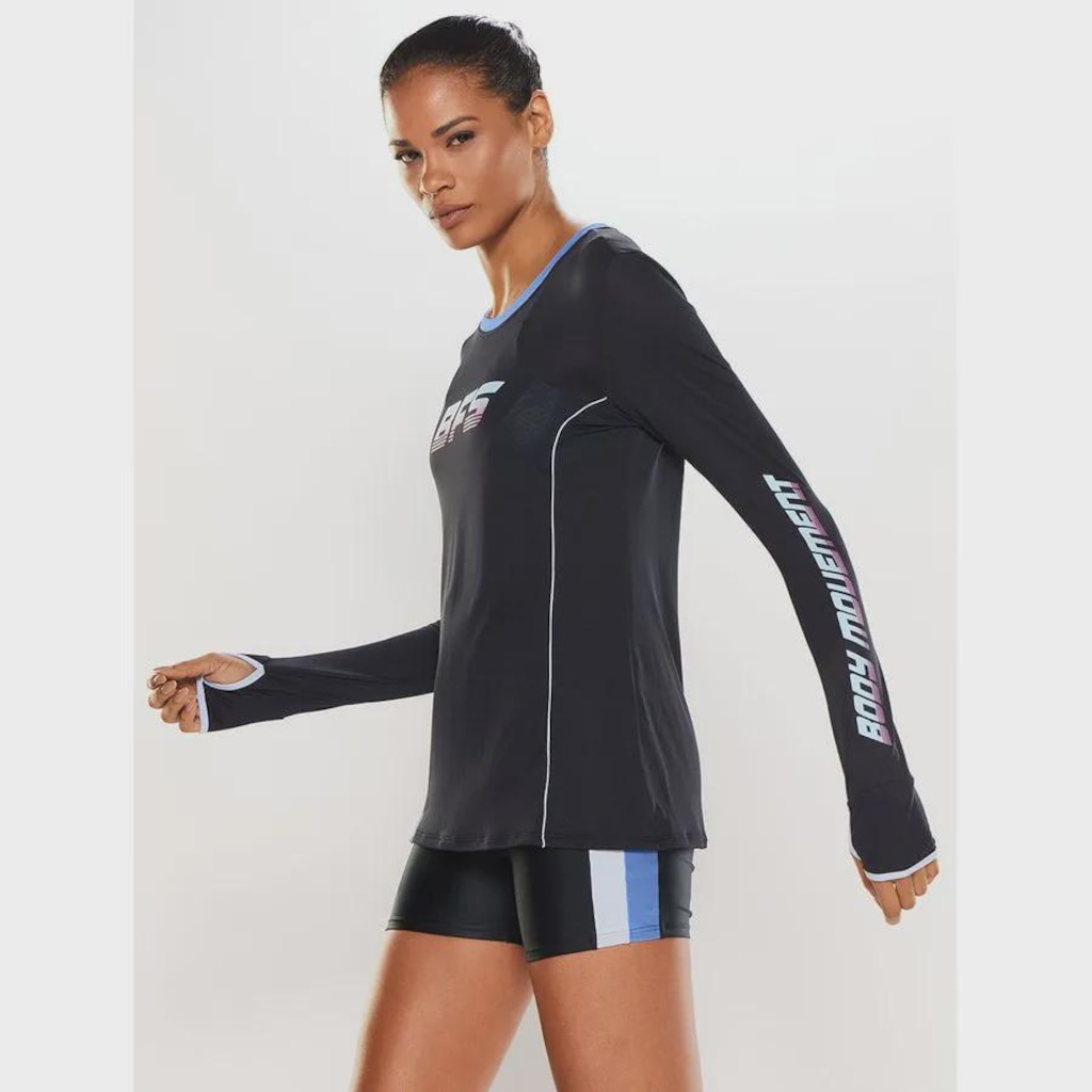 Imagem 4 do produto Camiseta Body for sure Manga Longa Estampada Pop - Feminino