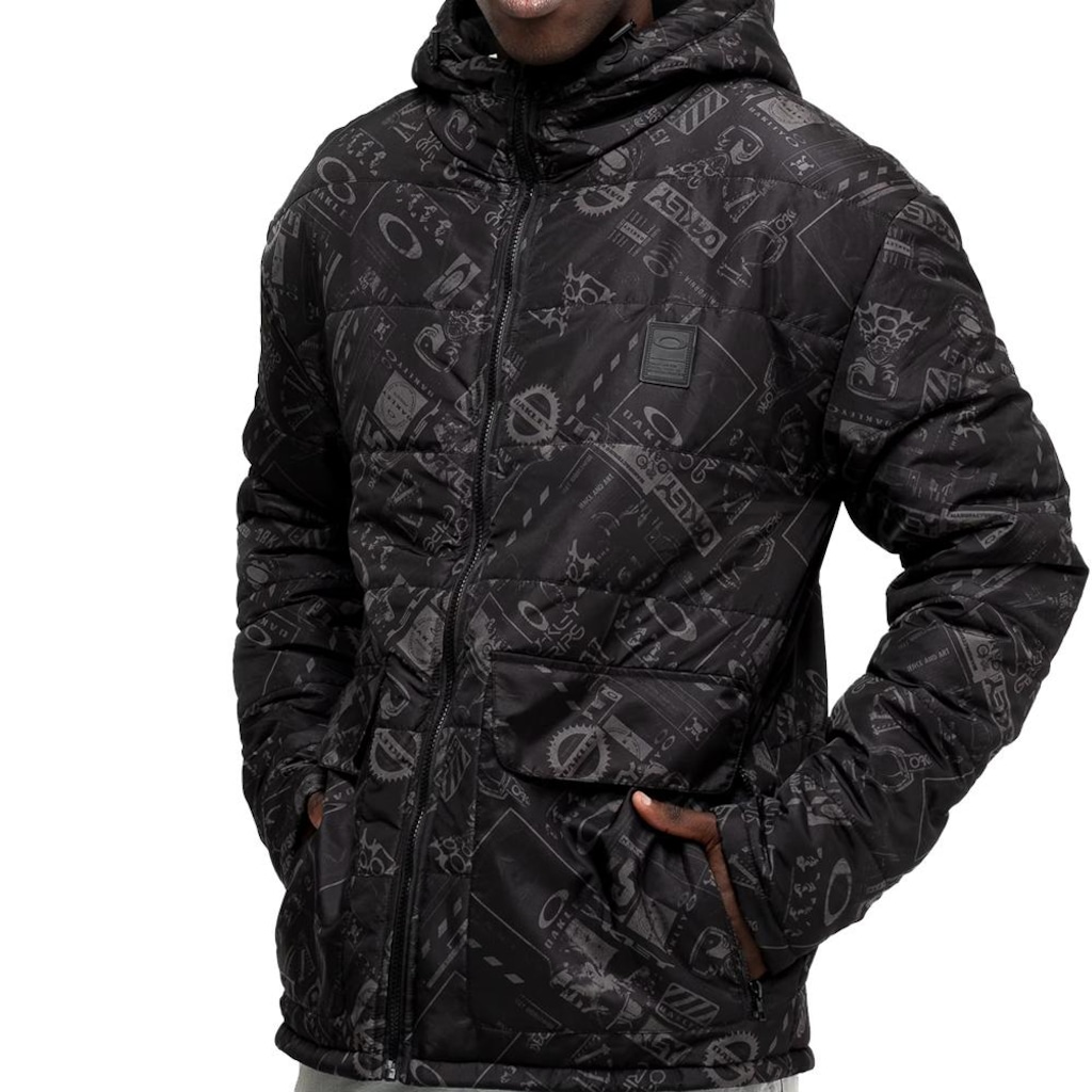 Imagem 3 do produto Jaqueta Masculina Oakley Graphic Puffer WT26 Blackout