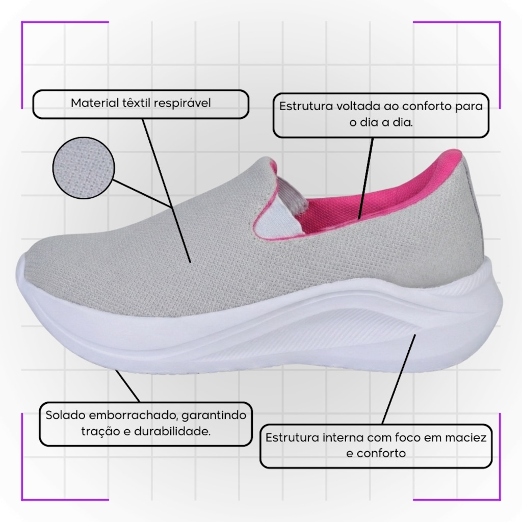 Imagem 5 do produto Kit Tênis Rainha Dream V E Meia - Feminino