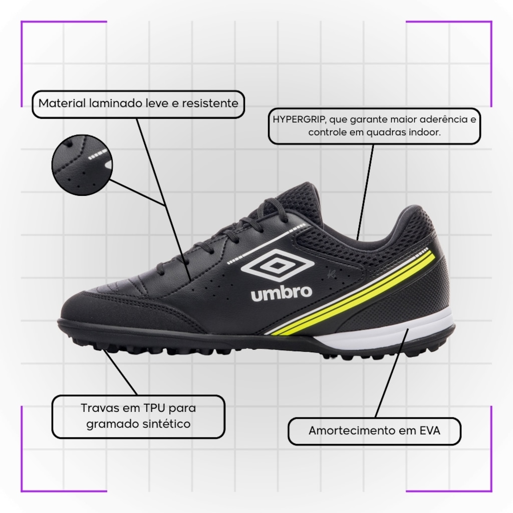 Imagem 5 do produto Kit Chuteira Society Umbro Furious e Meião - Masculino