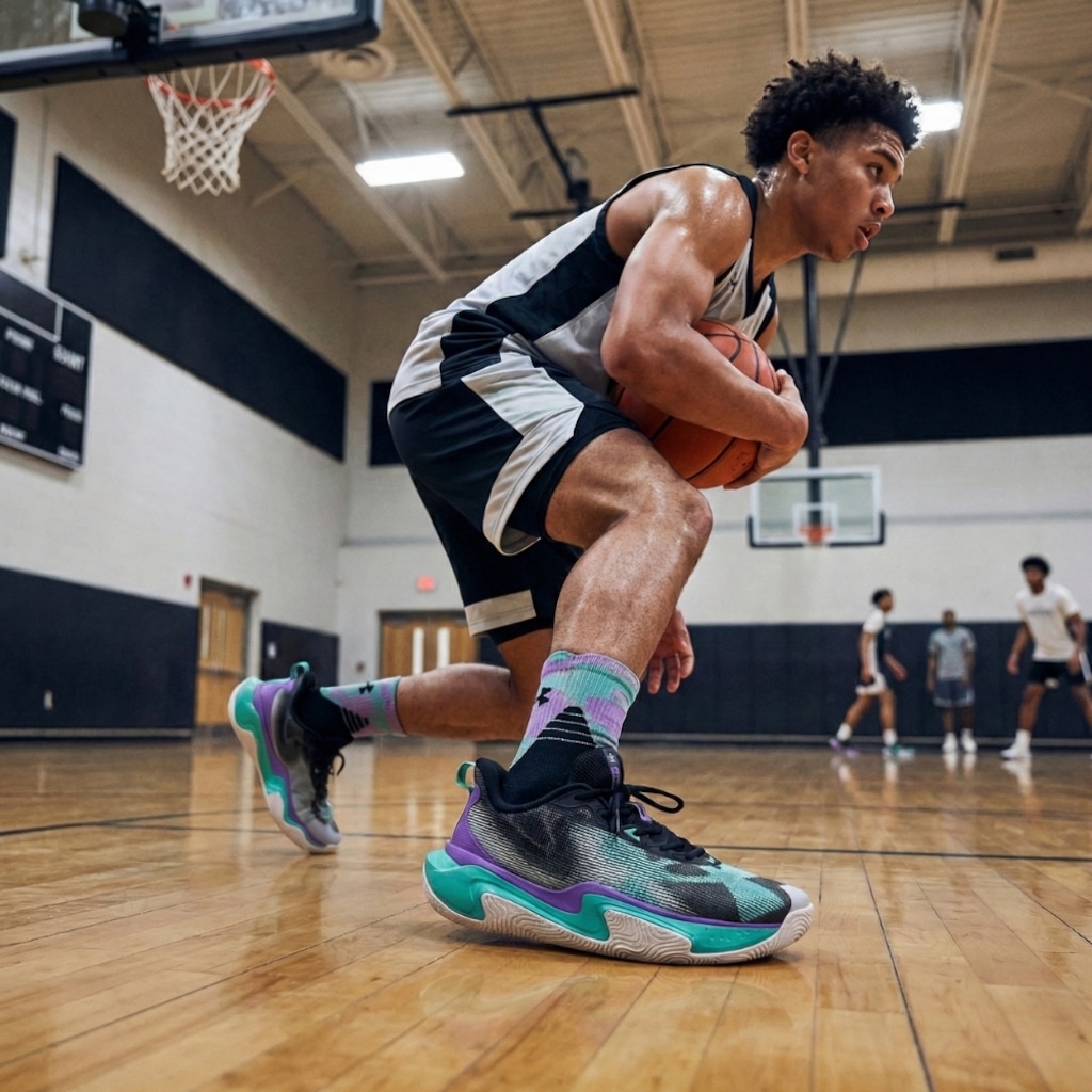 Imagem 4 do produto Kit Tênis Under Armour Layup e Meia - Masculino