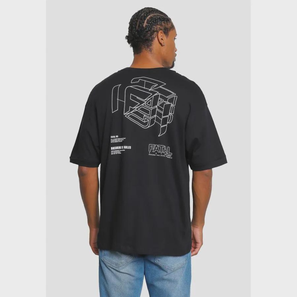 Imagem 2 do produto Camiseta Fatal Boxy Masculina