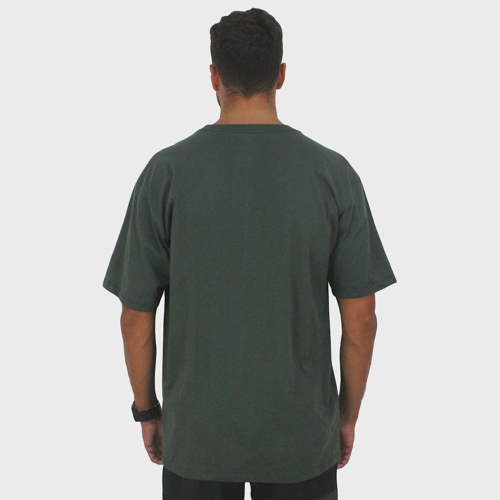 Imagem 3 do produto Camiseta Extra Grande Hang Loose Typo Verde - Masculina