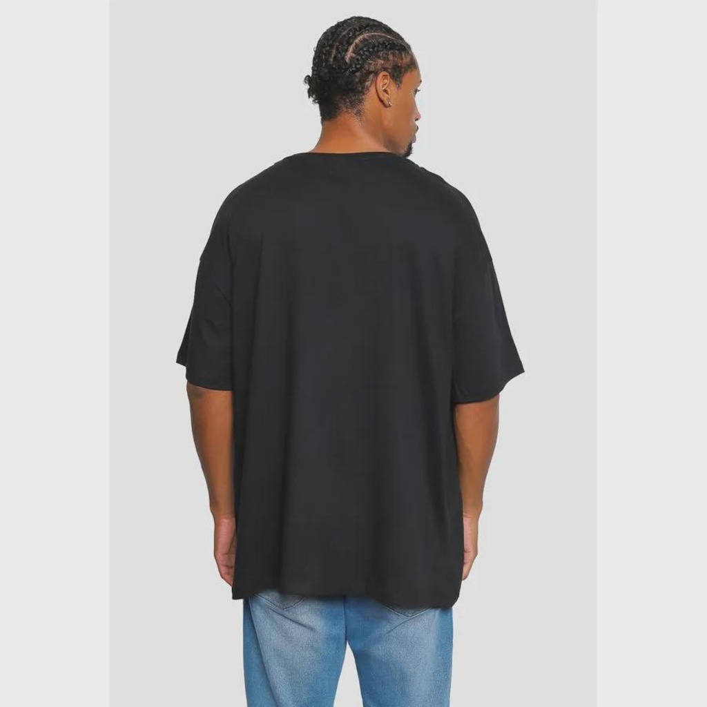 Imagem 2 do produto Camiseta Ecko Oversize Fashion Basic Preta - Ecko - Masculina