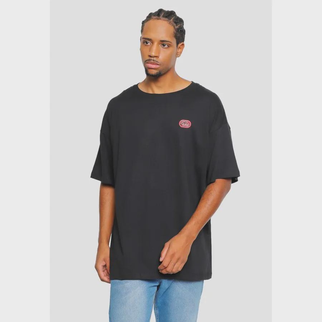 Imagem 4 do produto Camiseta Ecko Oversize Fashion Basic Preta - Ecko - Masculina