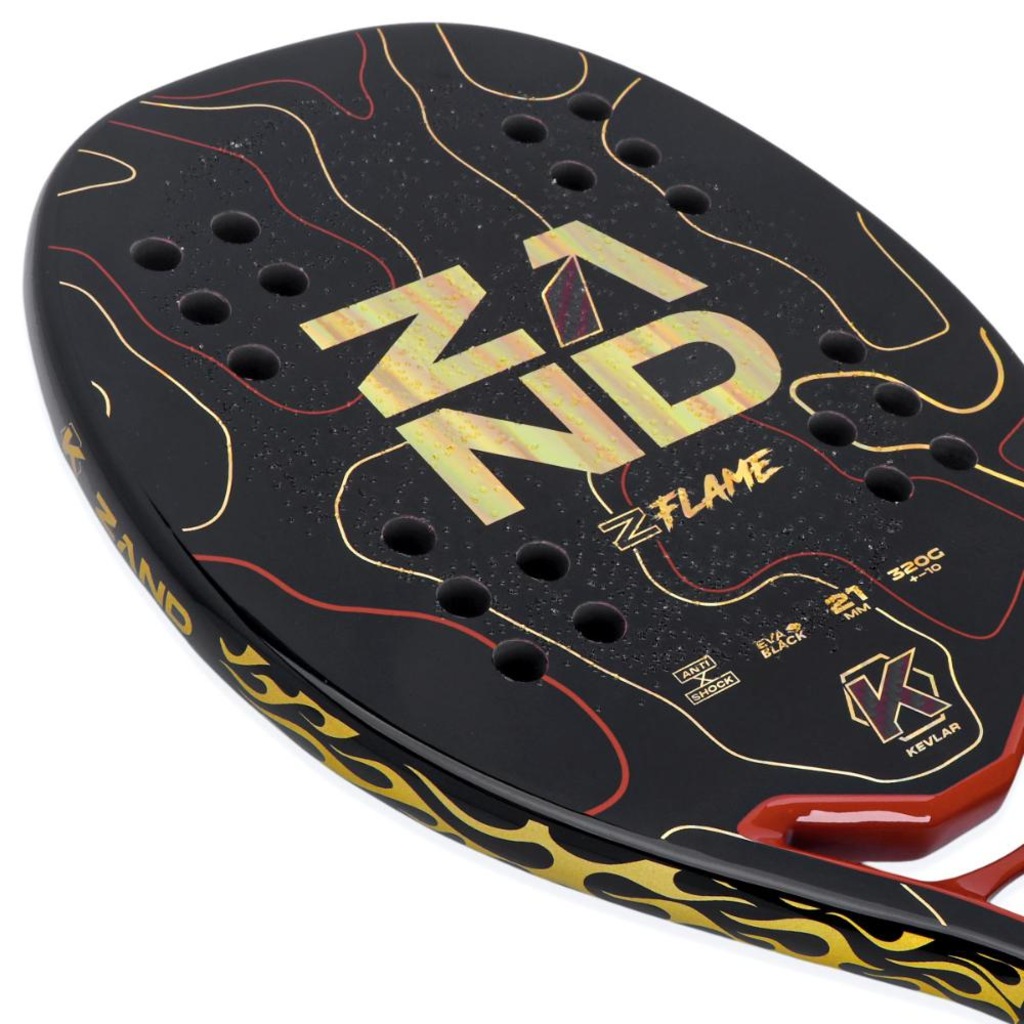 Imagem 3 do produto Raquete de Beach Tennis Zand Z Flame Kevlar 2026