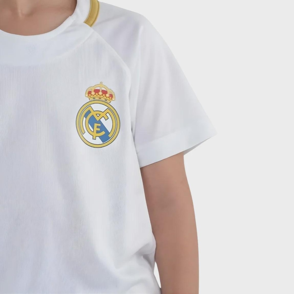 Imagem 3 do produto Camisa do Real Madrid Merengue Braziline - Infantil