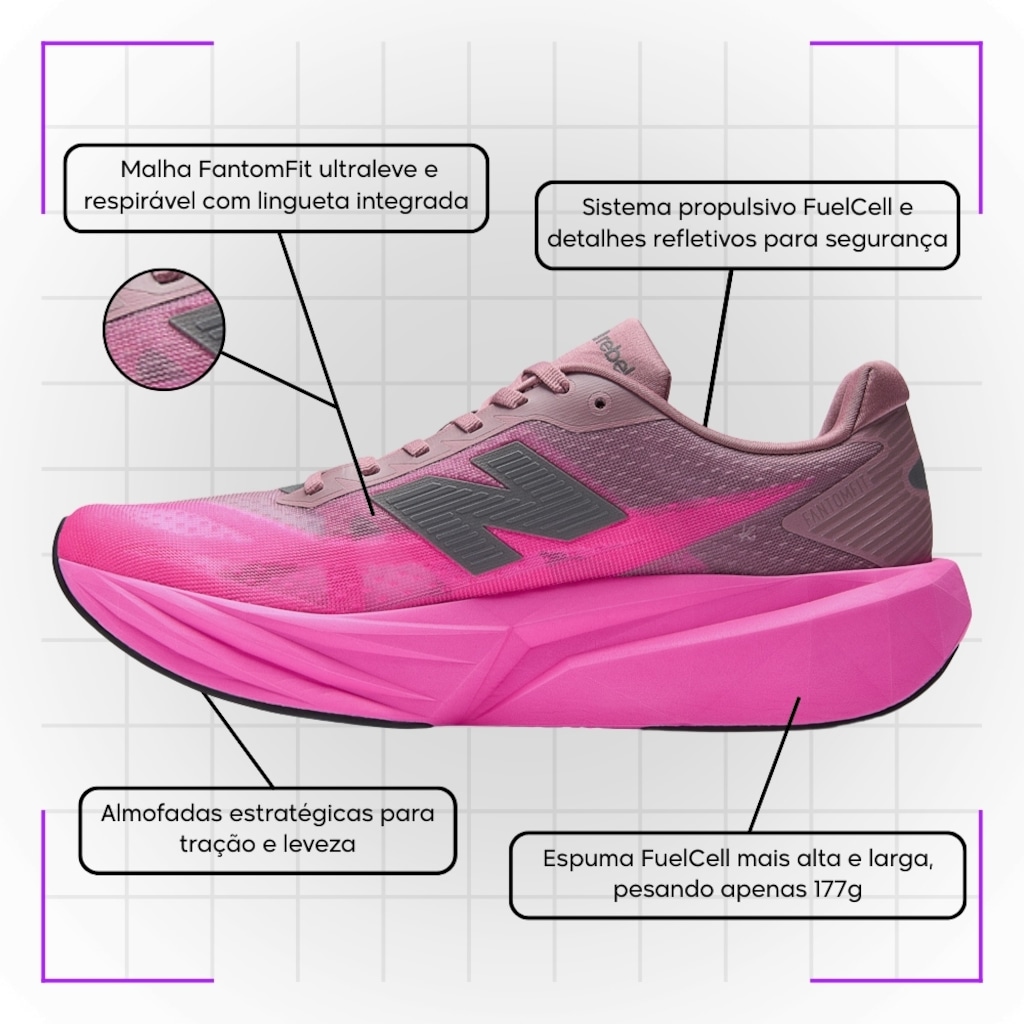 Imagem 5 do produto Kit Tênis New Balance Rebel V5 e Meia - Masculino