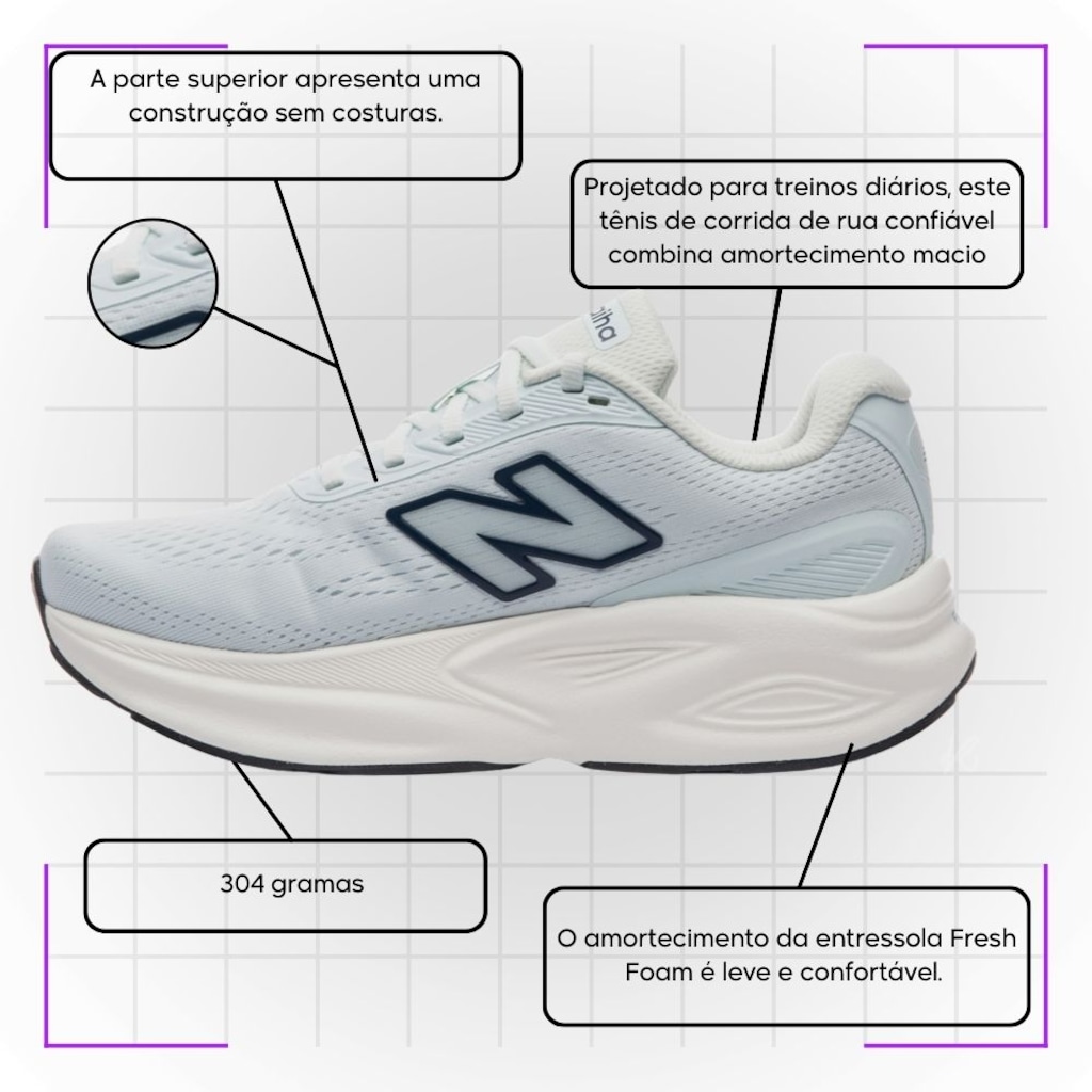 Imagem 5 do produto Kit Tênis New Balance Kaiha Road V2 e Meia - Feminino
