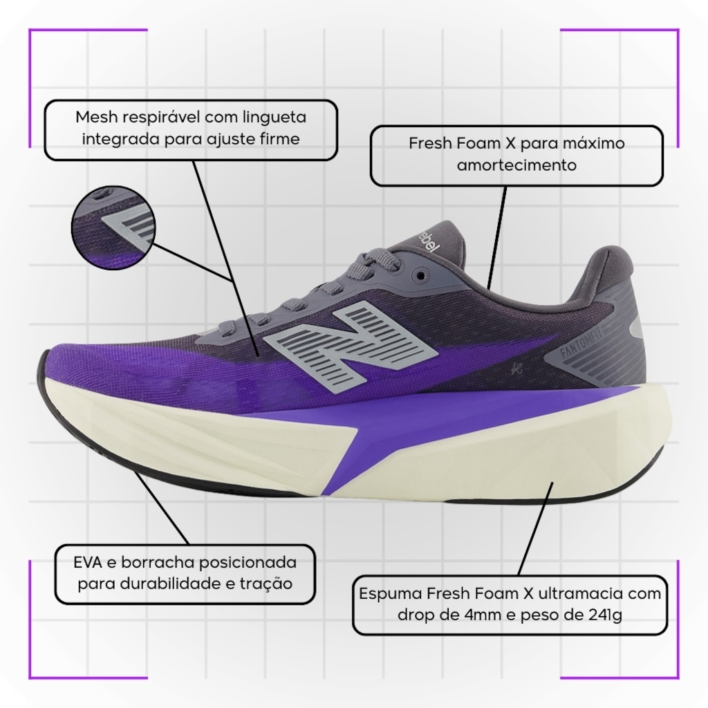 Imagem 4 do produto Tênis New Balance Rebel V5 - Feminino