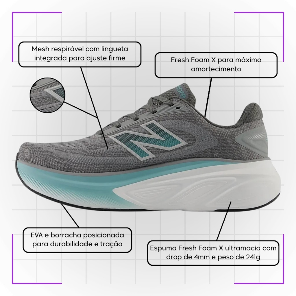 Imagem 5 do produto Tênis Masculino New Balance More V6