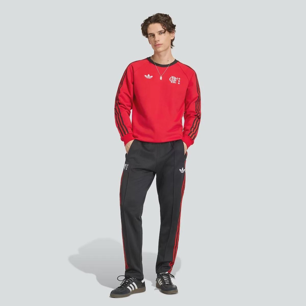 Imagem 5 do produto Blusão Moletom do Flamengo Originals Gola Redonda adidas