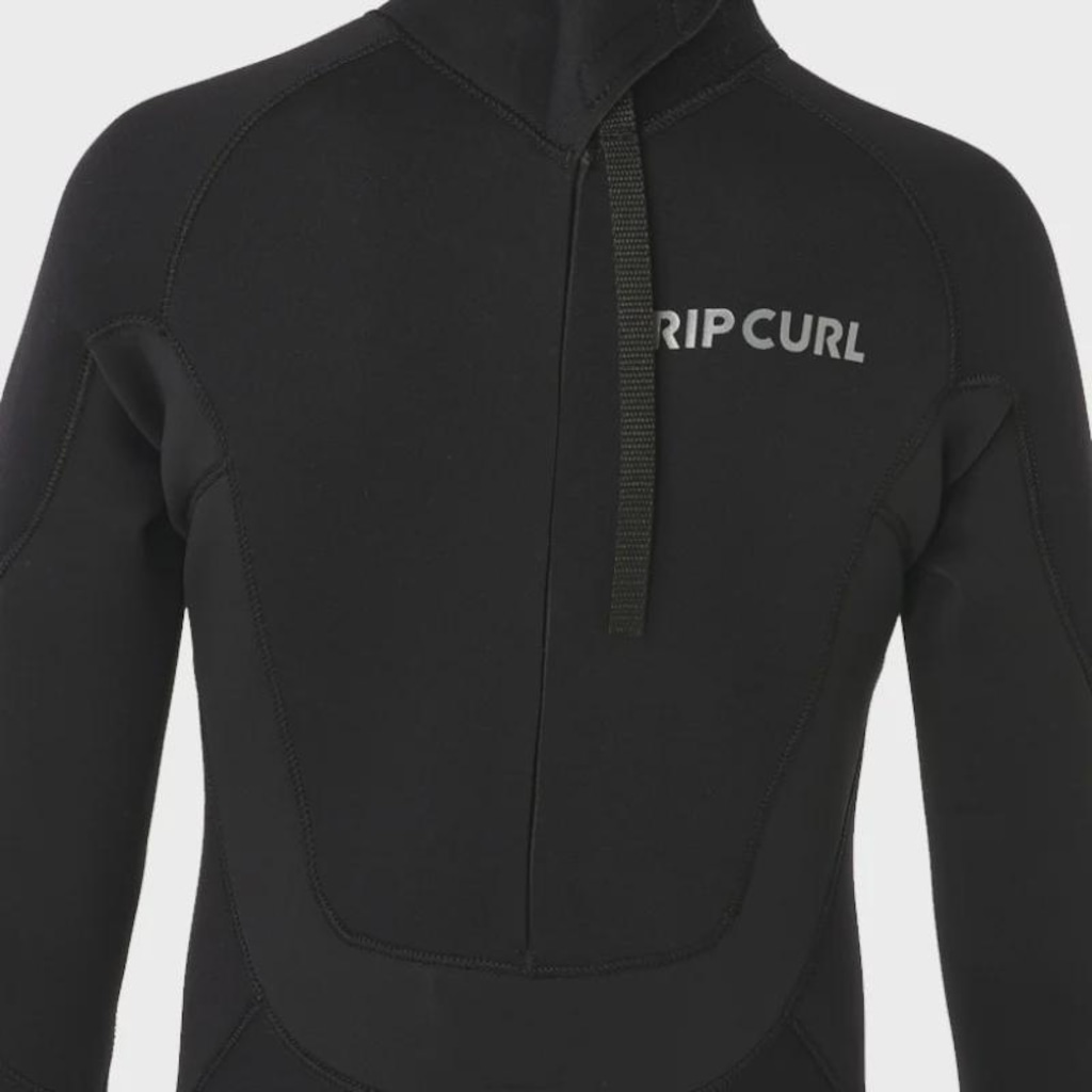 Imagem 4 do produto Long John Rip Curl Back Zip Black Juvenil Trad 3/2mm
