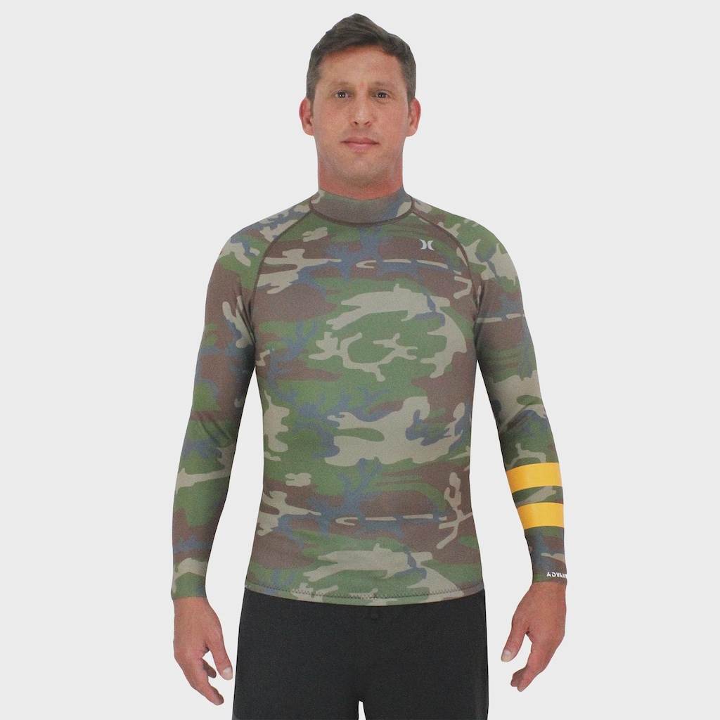 Imagem 2 do produto Jaqueta de Neoprene Masculina Hurley Advantage Printed Camuflado Importada 1mm