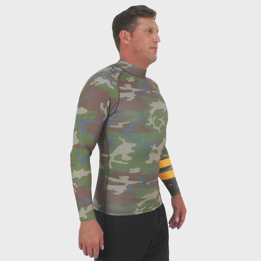 Imagem 3 do produto Jaqueta de Neoprene Masculina Hurley Advantage Printed Camuflado Importada 1mm
