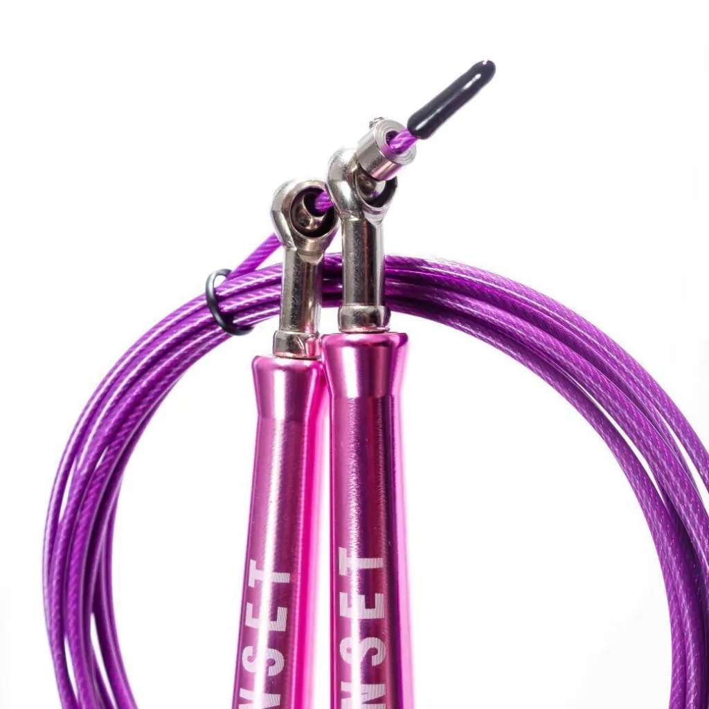 Imagem 2 do produto Corda de Pular Speed Rope Onset Fitness 3.0 - Barely Rose/Purple
