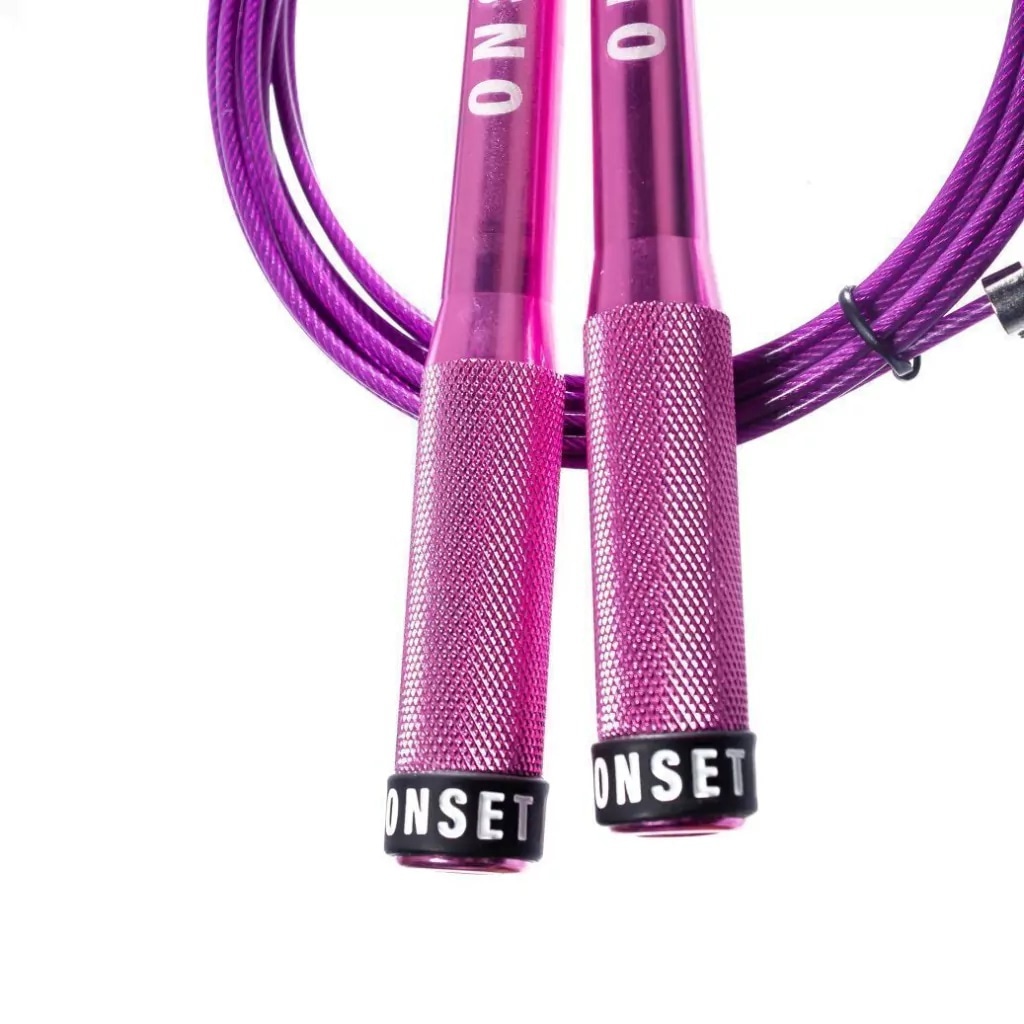 Imagem 3 do produto Corda de Pular Speed Rope Onset Fitness 3.0 - Barely Rose/Purple