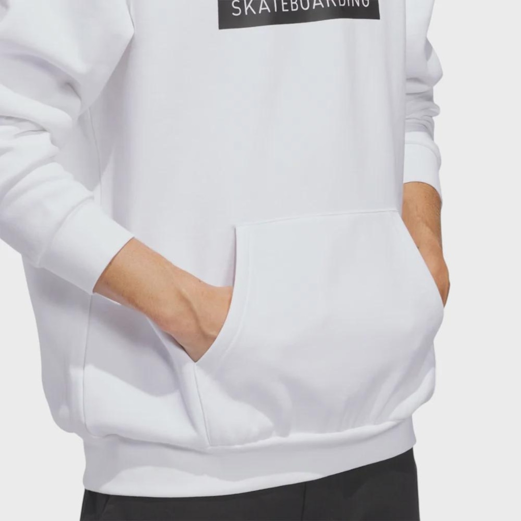 Imagem 4 do produto Moletom Canguru adidas Skateboarding Hoodie White Masculino