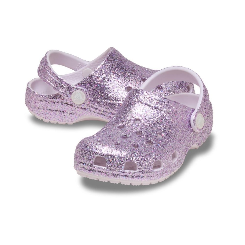 Imagem 3 do produto Sandália Crocs Classic Chunky Glitter Clog T - Infantil