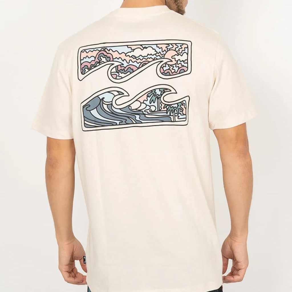 Imagem 2 do produto Camiseta Billabong Crayon Wave I WT26 Masculina
