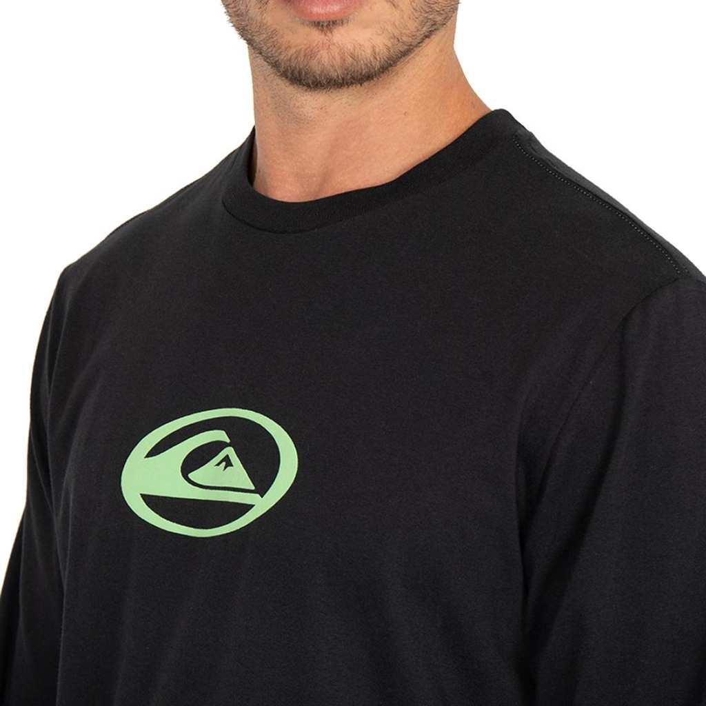 Imagem 3 do produto Camiseta Manga Longa Quiksilver ML Domed Logo Flaming Heat - Masculina