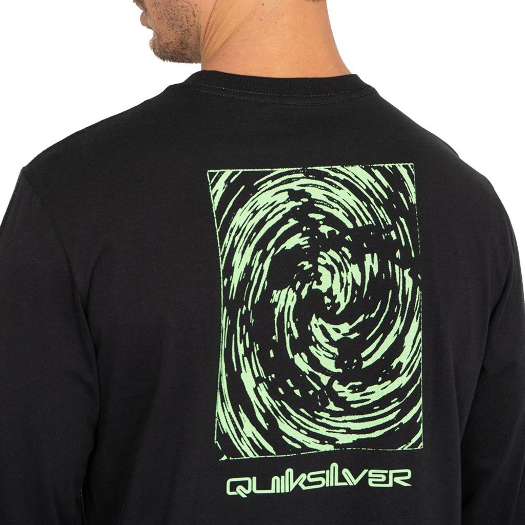 Imagem 4 do produto Camiseta Manga Longa Quiksilver ML Domed Logo Flaming Heat - Masculina