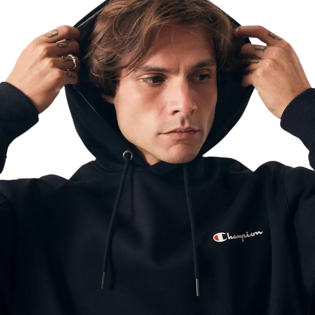 Imagem 4 do produto Blusa de Moletom Champion Hoodie Athletic Mini Script - Masculina