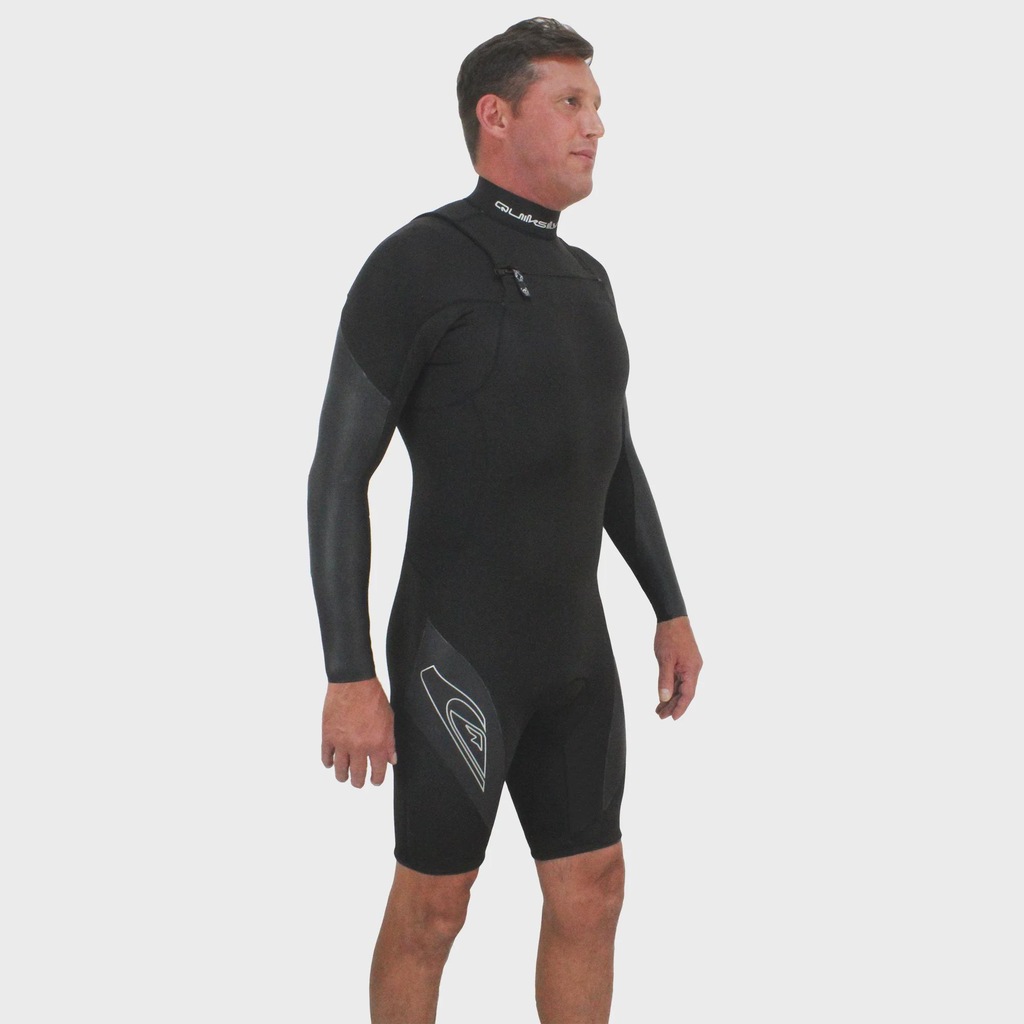 Imagem 3 do produto Short John Masculino Mercury Spring Chest Zip Black Importado Quiksilver 2/2mm