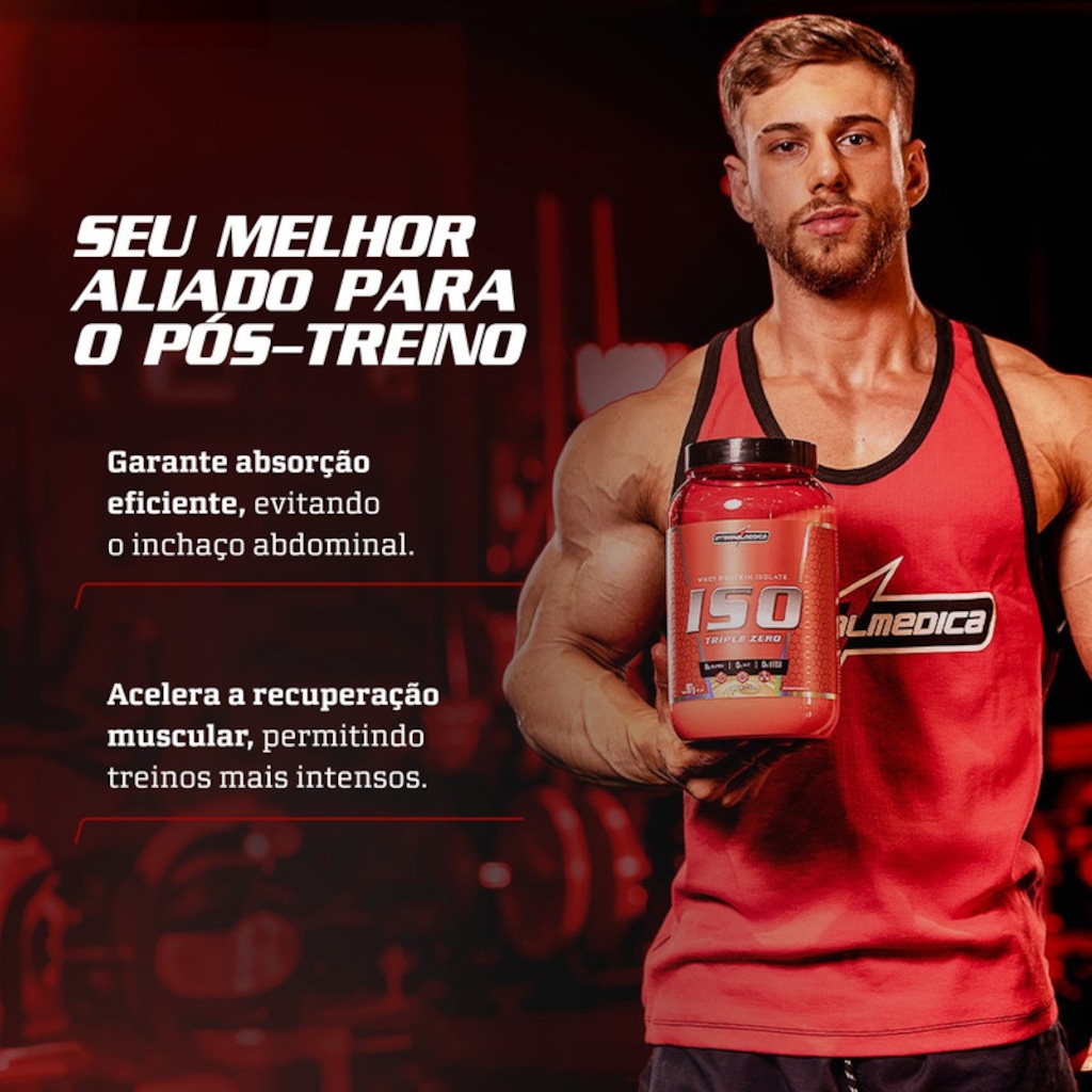 Imagem 5 do produto Whey Protein Integralmedica Iso Triple Zero 900g Pote