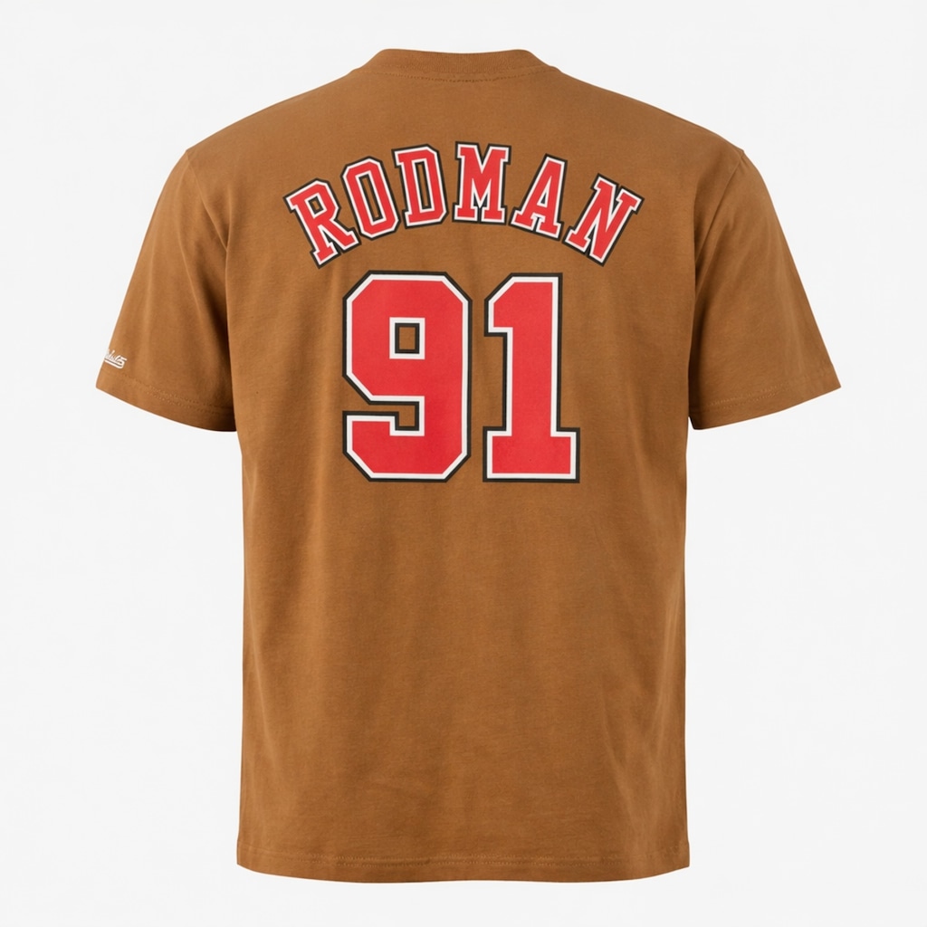 Imagem 4 do produto Camiseta NBA Chicago Bulls Rodman 91 Mitchell & Ness - Masculina