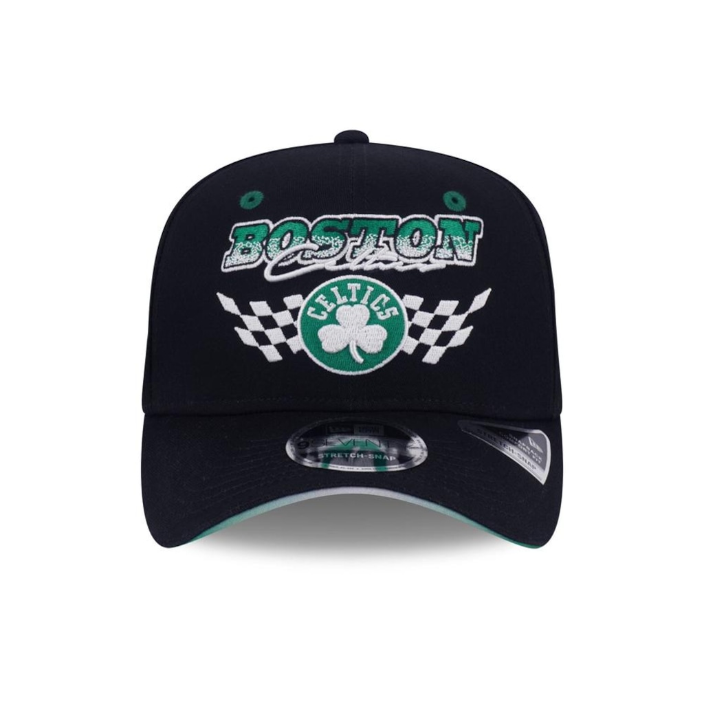 Imagem 2 do produto Boné Unissex New Era 9SEVENTY STRETCH SNAP Boston Celtics NBA Aba Curva
