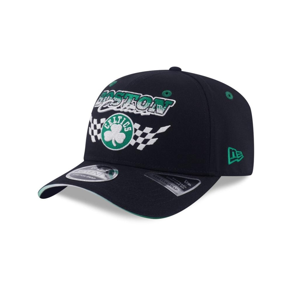 Imagem 3 do produto Boné Unissex New Era 9SEVENTY STRETCH SNAP Boston Celtics NBA Aba Curva
