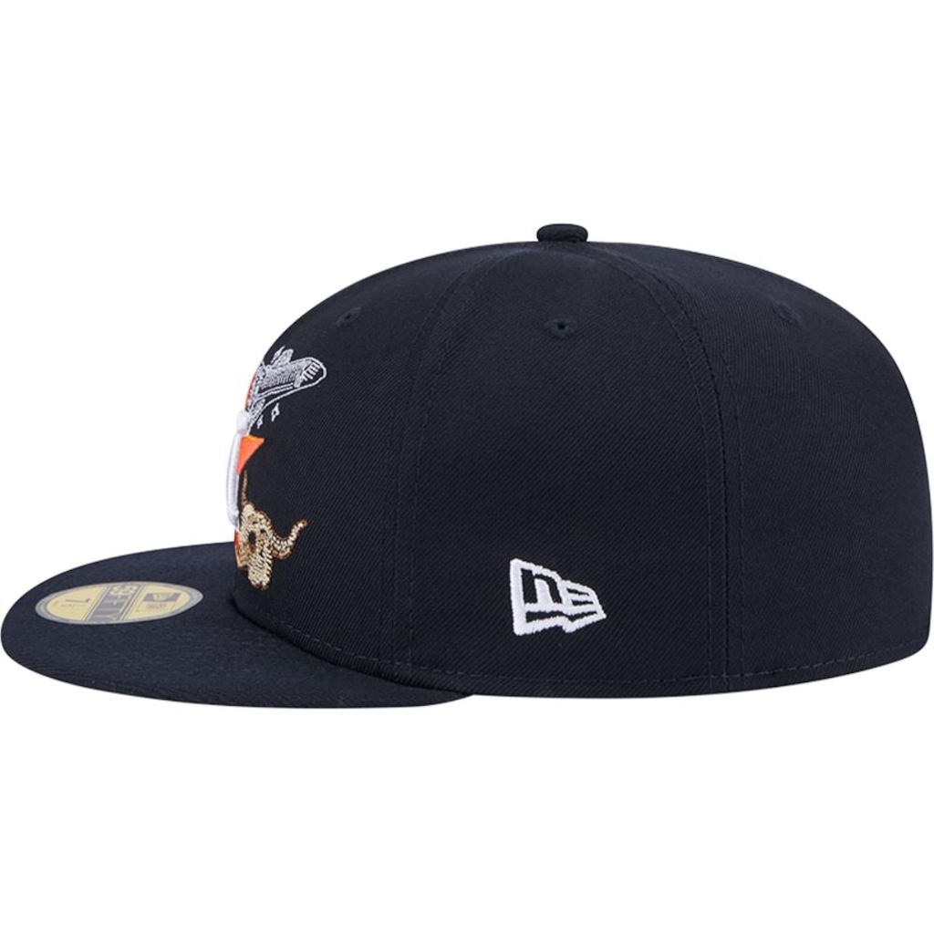 Imagem 4 do produto Boné Unissex New Era 59FIFTY Fitted Houston Astros State Stitch Aba Reta