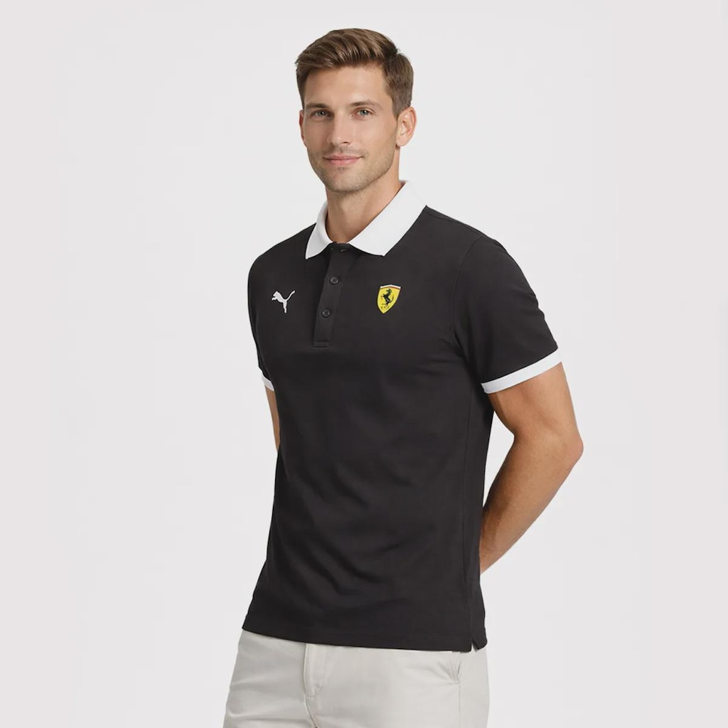 Imagem 2 do produto Camiseta Polo Scuderia Ferrari Piquet Puma Masculina