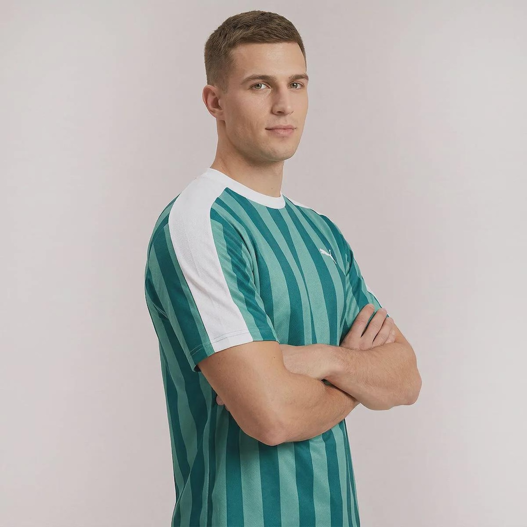 Imagem 2 do produto Camiseta Ess Relaxad Striped Football Jersey Puma Masculina