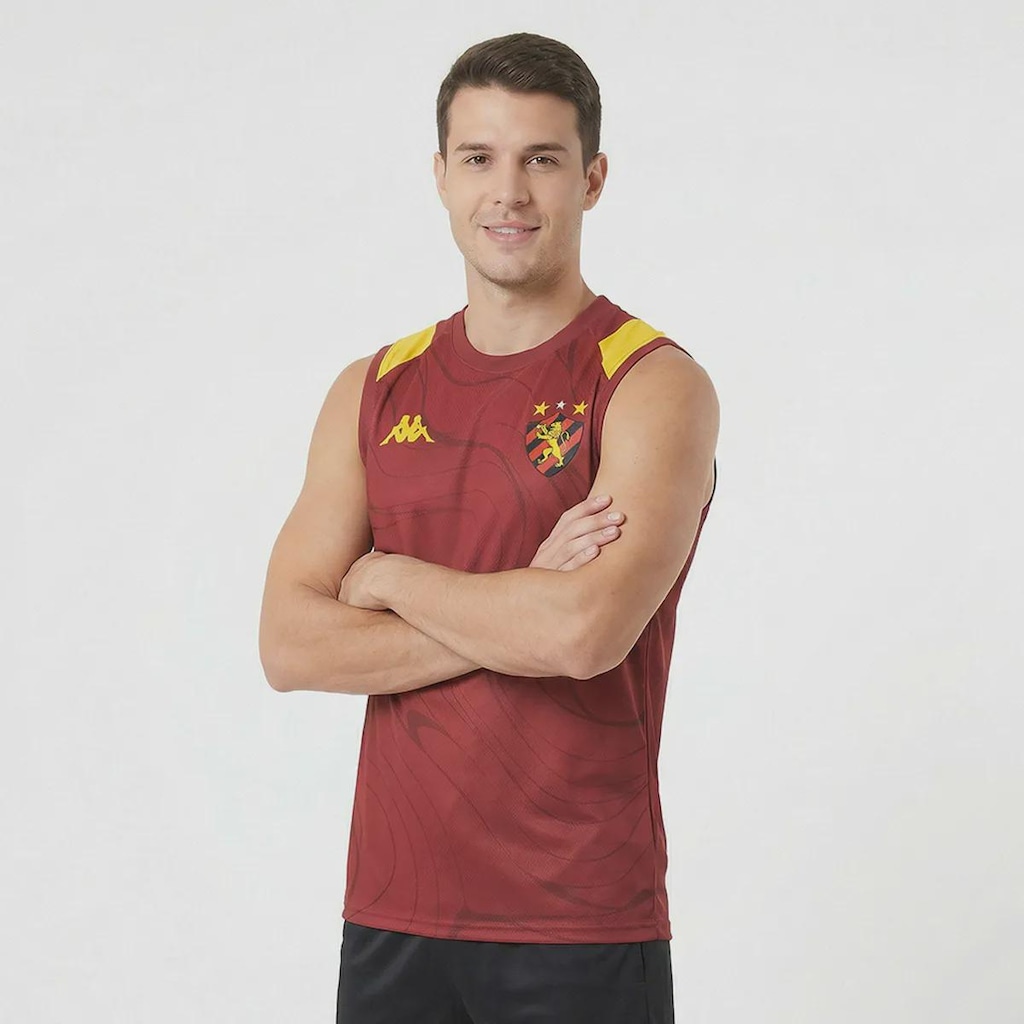 Imagem 2 do produto Camiseta Regata Sport Recife 2026 Treino Comissão Kappa Masculina